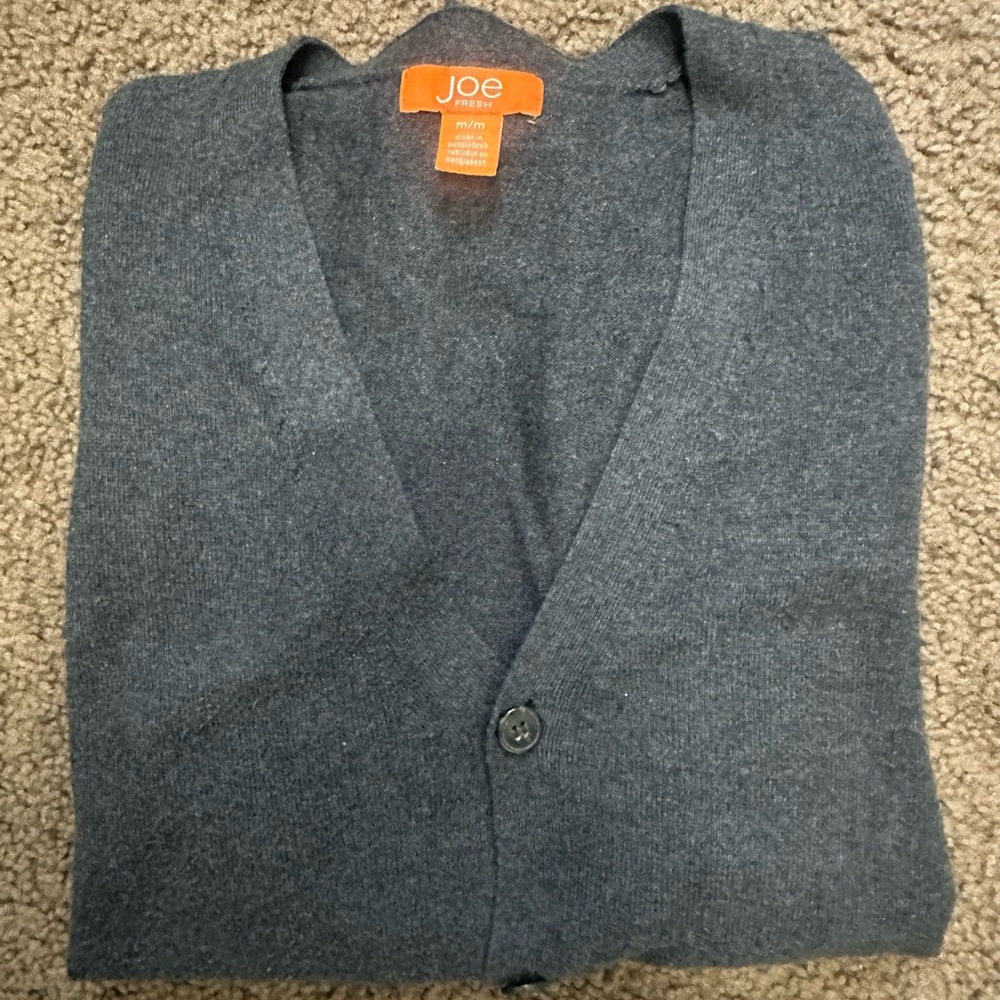 Joe Fresh Women’s Charcoal Cardigan Sweater